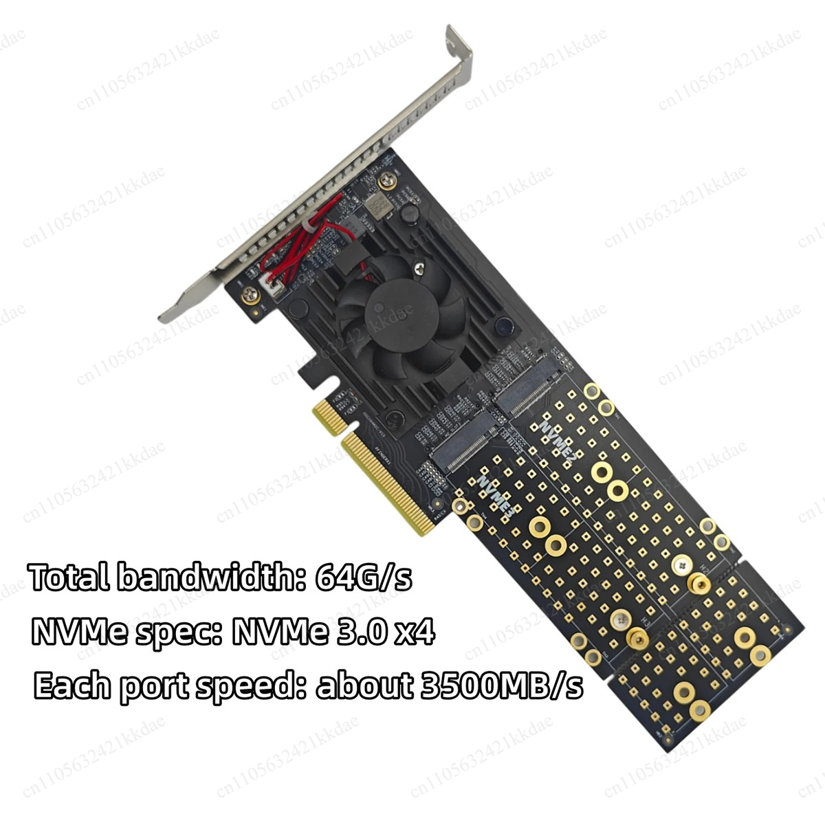 NO NEED PCIe Bifurcation PEX87 - Quad M.2 Nvme Pcie Bifurcation Card recension och pris