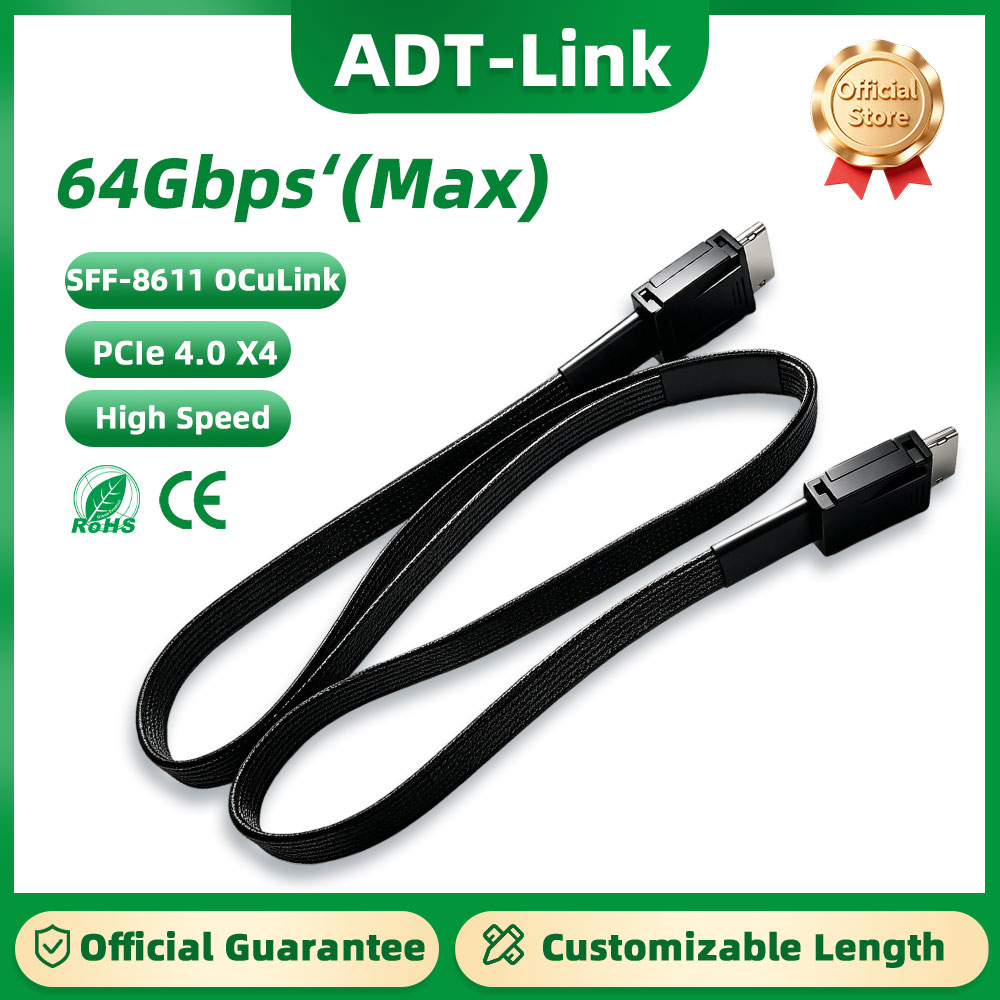 ADT-Link 64Gb Male to Male PCI - External Gpu Dock Pcie 4.0 Oculink recension och pris