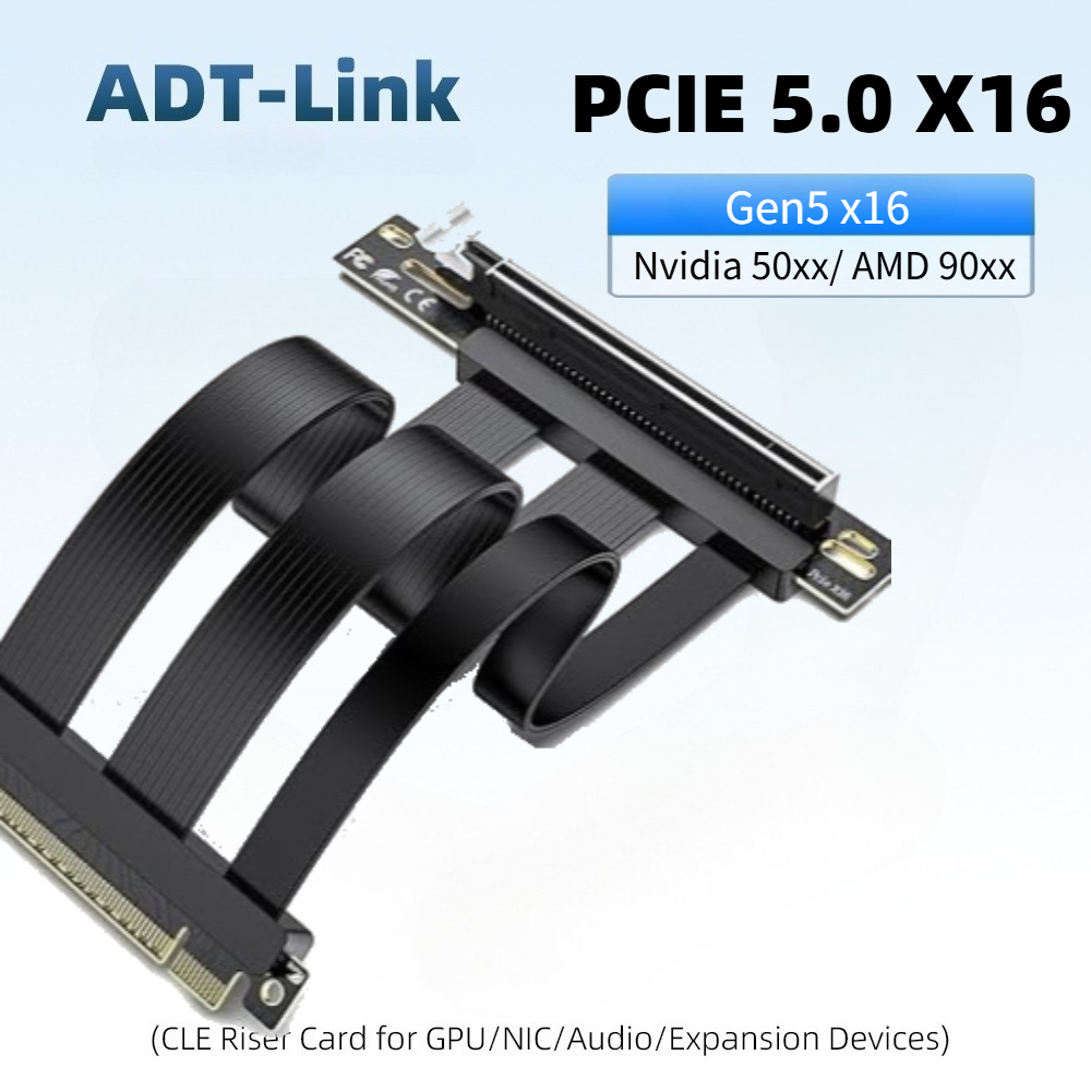 PCIE 5.0 x16 Riser Cable, Perf - Pcie 4.0 X16 Riser Cable 90 Degree recension och pris