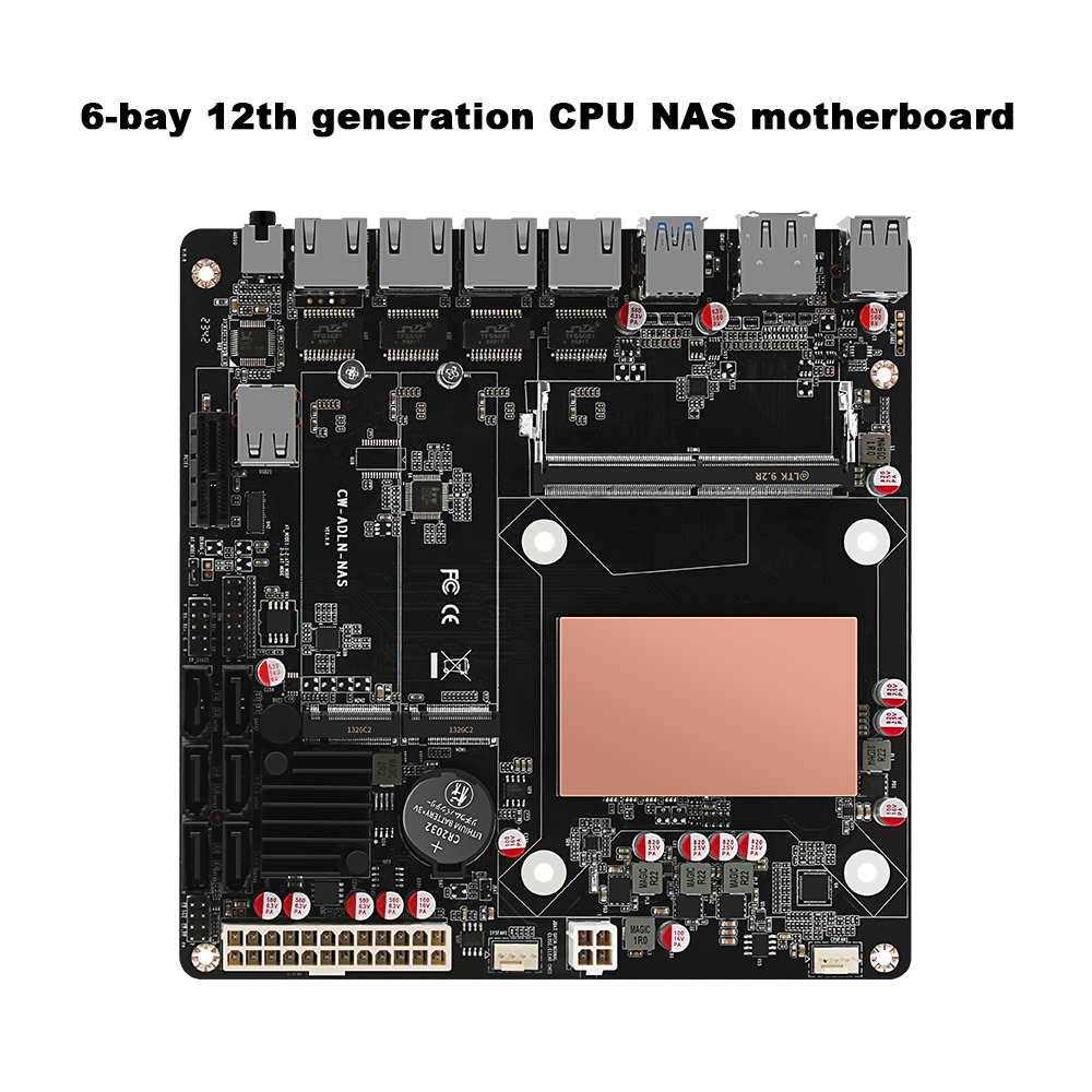 N100/N150 6 Bays NAS Motherboa - Nas Motherboard N100 6 Sata recension och pris