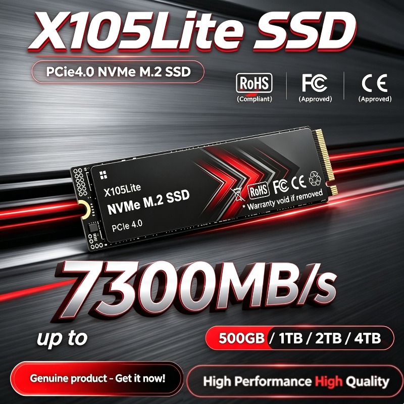 X105Lite 500GB-4TB M.2 PCIe 4. - M.2 Nvme 4Tb Pcie 4.0 Ssd recension och pris