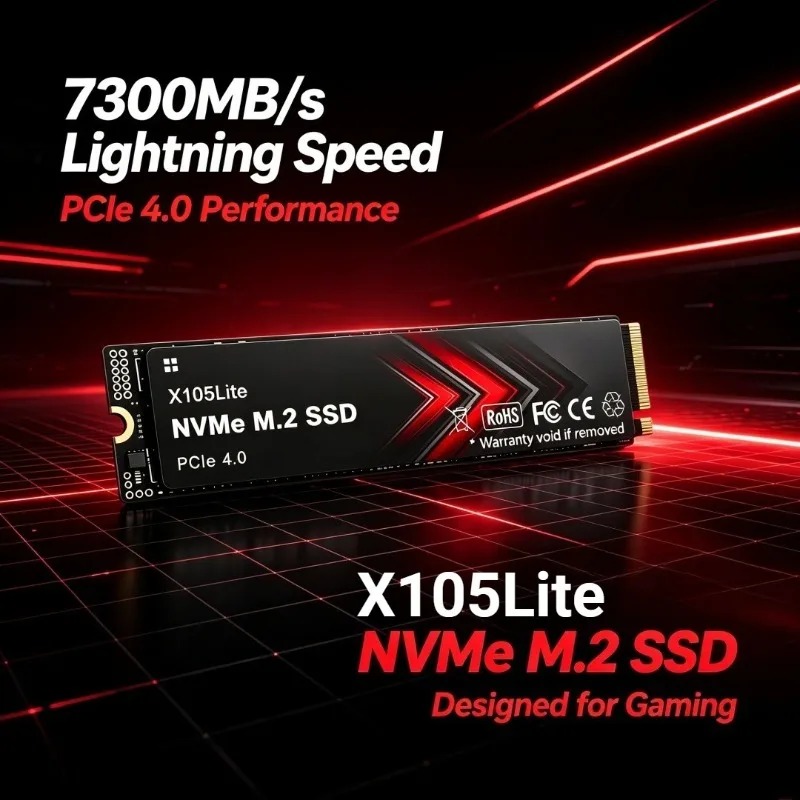 X105Lite 500GB-4TB M.2 PCIe 4. - M.2 Nvme 4Tb Pcie 4.0 Ssd recension och pris