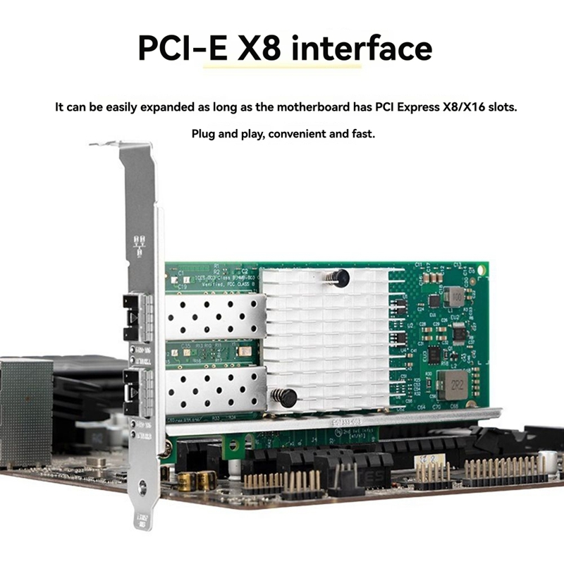 X520-DA1 10Gb SFP+ Dual Port N - 10Gb Sfp+ Pcie Network Card Dual Port recension och pris