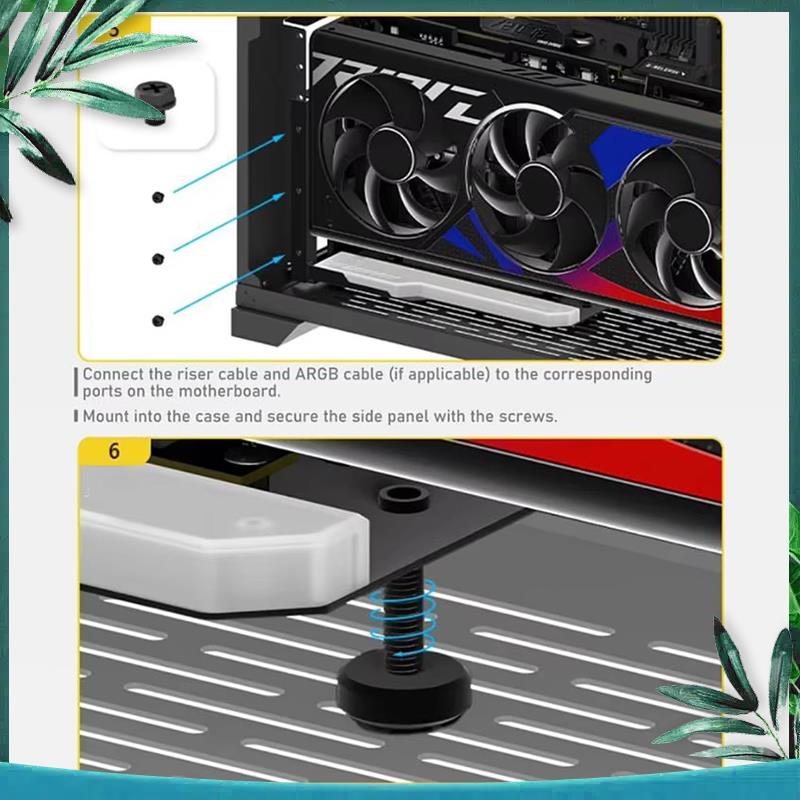 (NEW) Vertical GPU Mounting Br - Pcie 4.0 X16 Riser Cable 90 Degree recension och pris