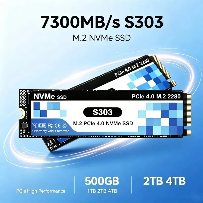 S303 PCIe 4.0 M.2 NVMe SSD 500 - M.2 Nvme 4Tb Pcie 4.0 Ssd recension och pris